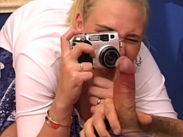 Taking a picture of his penis