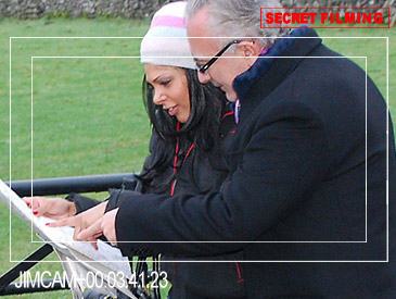 Exotic Babe India in the Snow